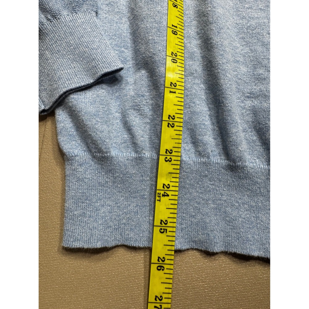 Lacoste Mens‎ Crewneck Sweater Light Blue Heathered Pocket Logo FR 3 US S - Picture 7 of 9